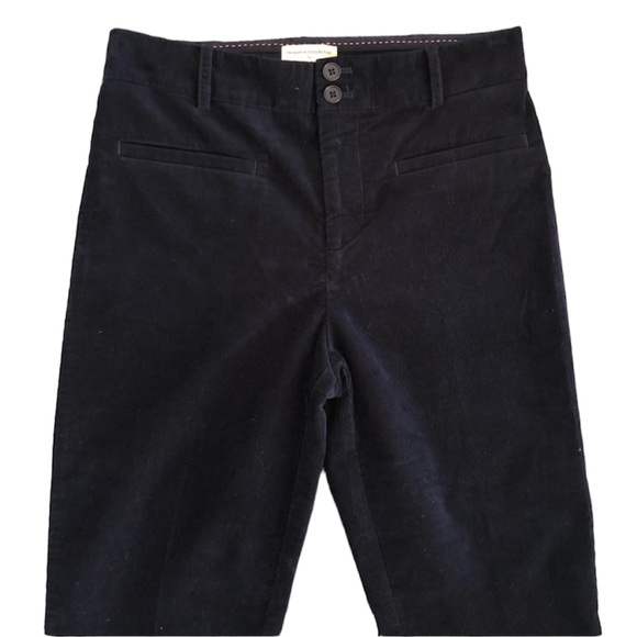 Anthropologie Navy, Corduroy, Cropped, Flare Trousers NWT Women’s Size 0 - Picture 6 of 10